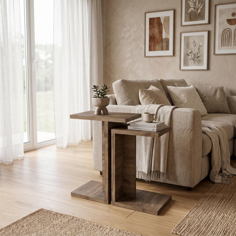 Nero C-Shaped Multipurpose Nesting Side Table - Additional Image 14