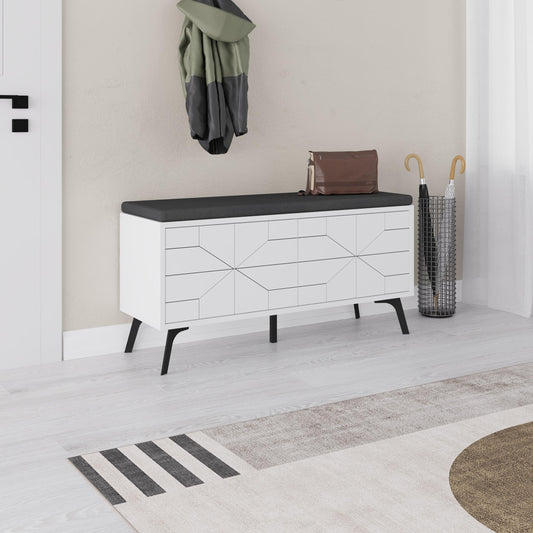 Dune Shoe Storage Bench – Modern Hallway Bench with Storage