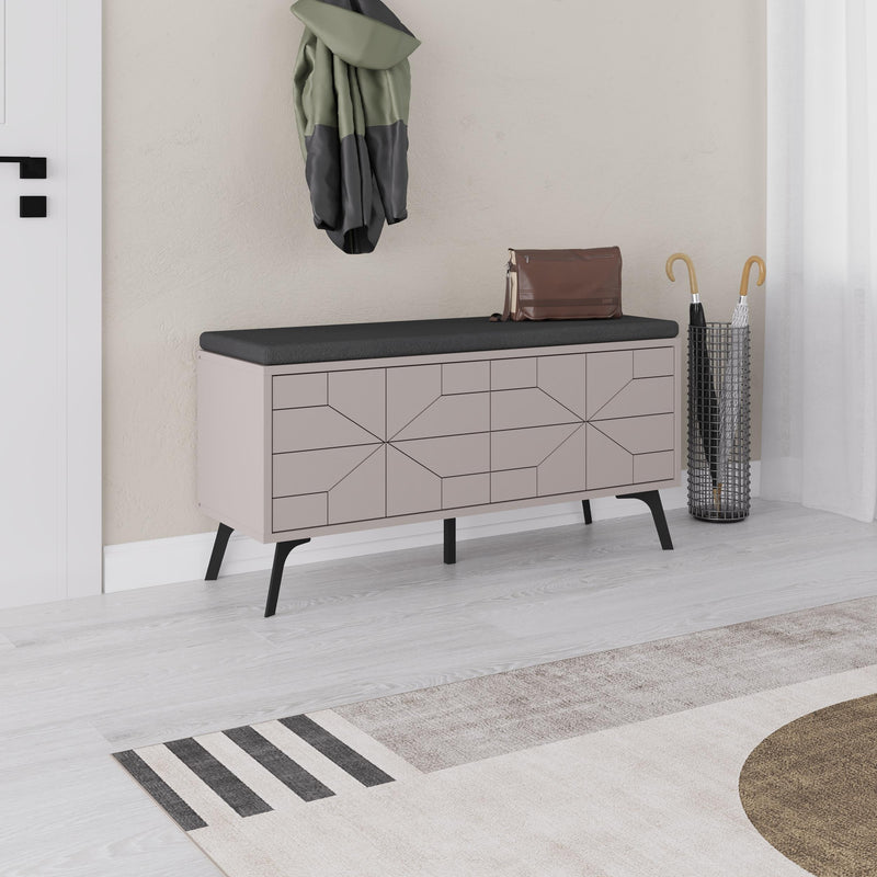 Dune Shoe Storage Bench – Modern Hallway Bench with Storage