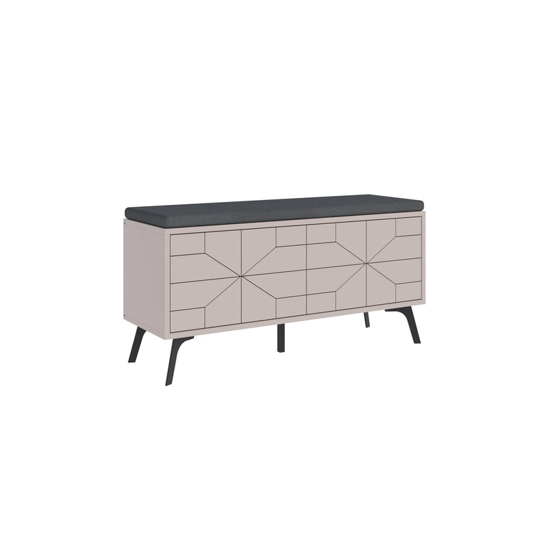 Dune Shoe Storage Bench – Modern Hallway Bench with Storage - Additional Image 3