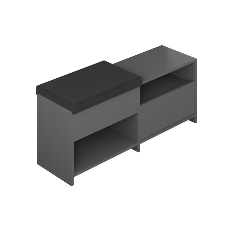 Filux Shoe Bench – Modern Hallway Bench with Storage - Additional Image 2