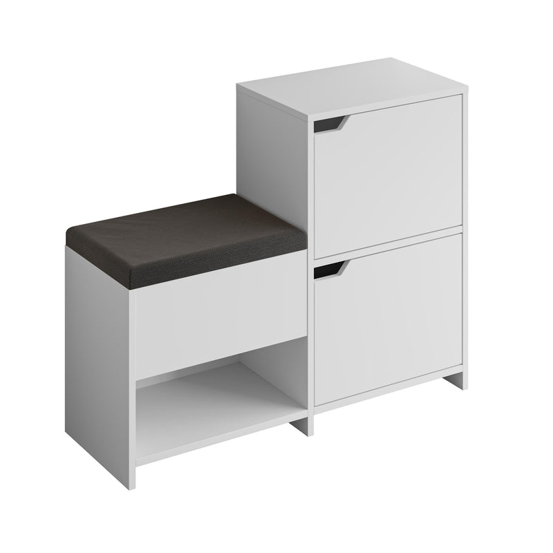 Haven Shoe Bench – 101cm Stair-Shaped Hallway Storage with Seat - Additional Image 2