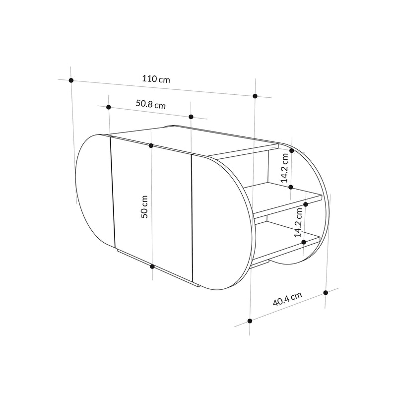 Pozy Shoe Storage Bench – Modern Hallway Bench with Cabinet - Additional Image 7