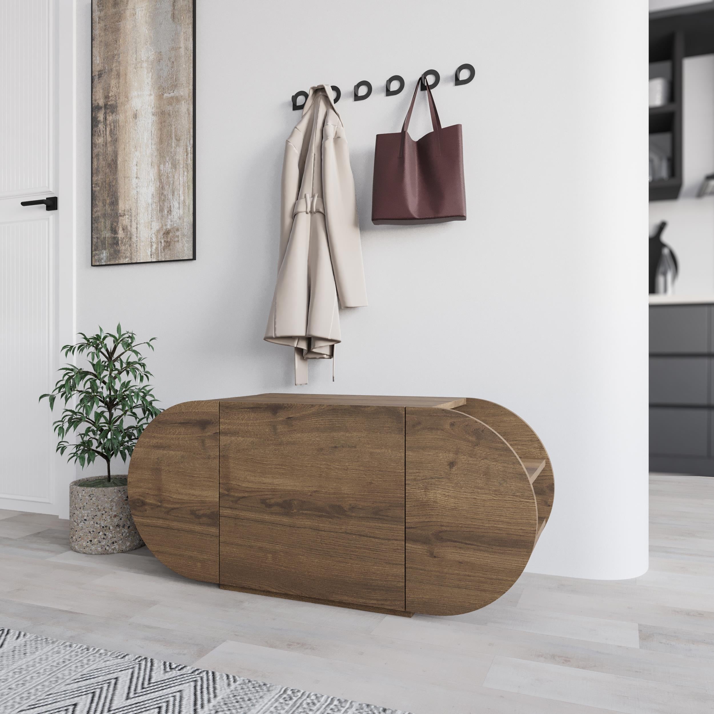 Pozy Shoe Storage Bench – Modern Hallway Bench with Cabinet