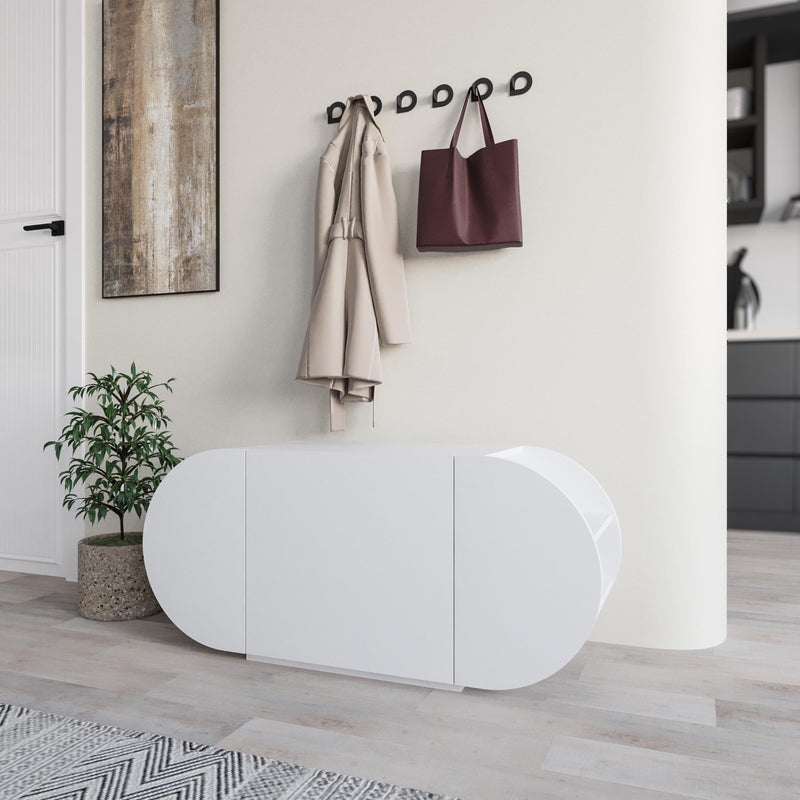 Pozy Shoe Storage Bench – Modern Hallway Bench with Cabinet