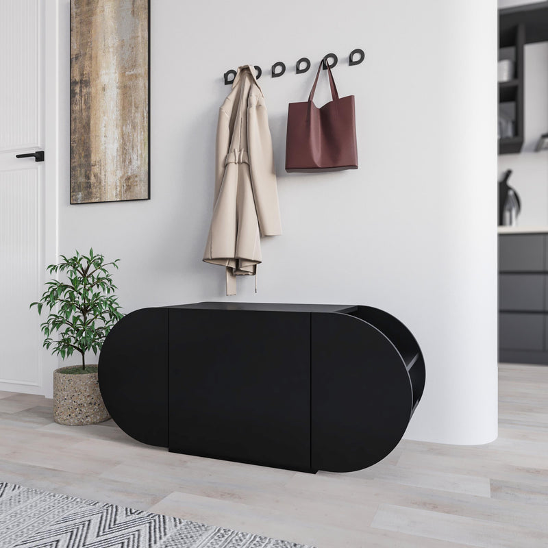 Pozy Shoe Storage Bench – Modern Hallway Bench with Cabinet