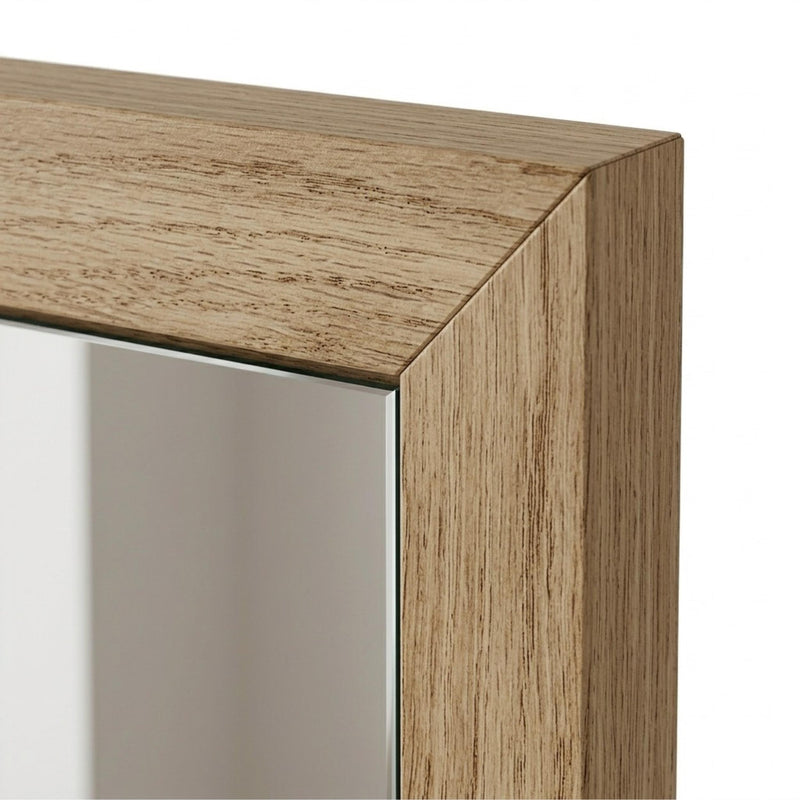 Mars Square Wall Mirror Whiskey Oak 86cm - Additional Image 4