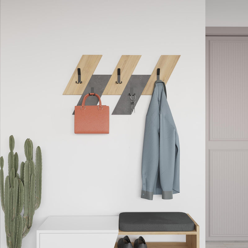 Livy Modern Coat Hanger - styled in a hallway setting