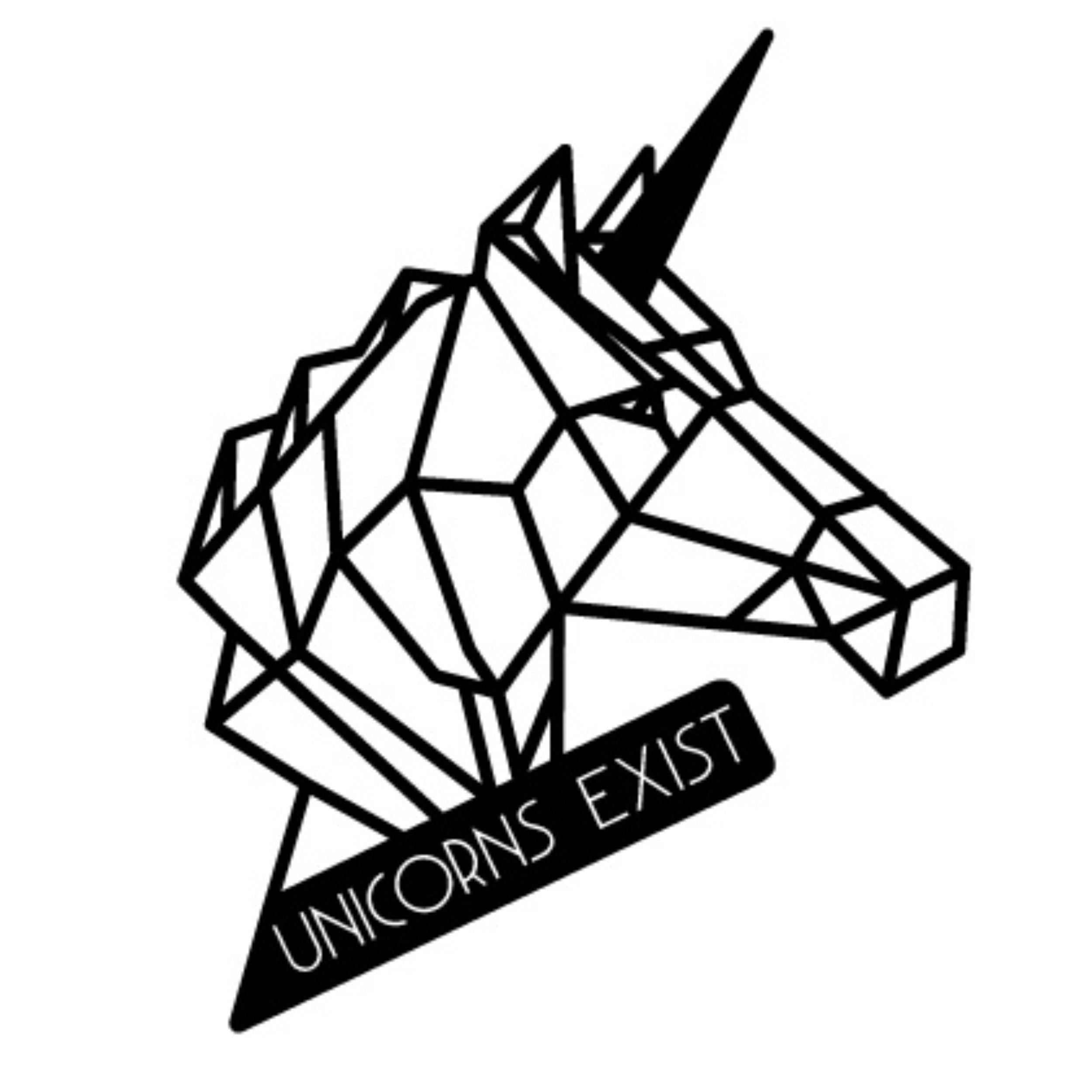 Unicorn metal wall art in Texture Black, 43.5x55cm, on a plain white background