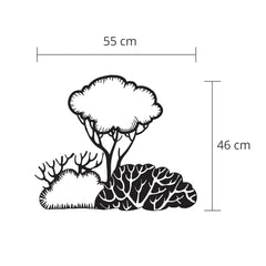Metal Wall Art-no:31 Bushes – dimensions (cm)