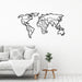 Metal Wall Art-no:41 World Map – Texture Black