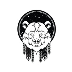 Metal Wall Art-no:46 Bear – Texture Black
