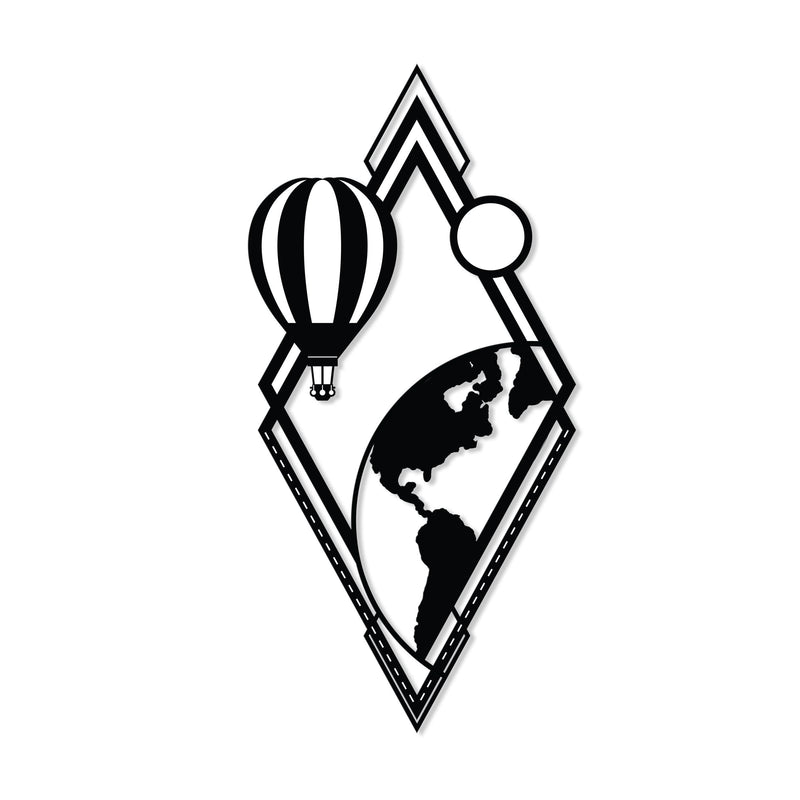 From Earth metal wall art, 30x60cm, shown on a plain white background
