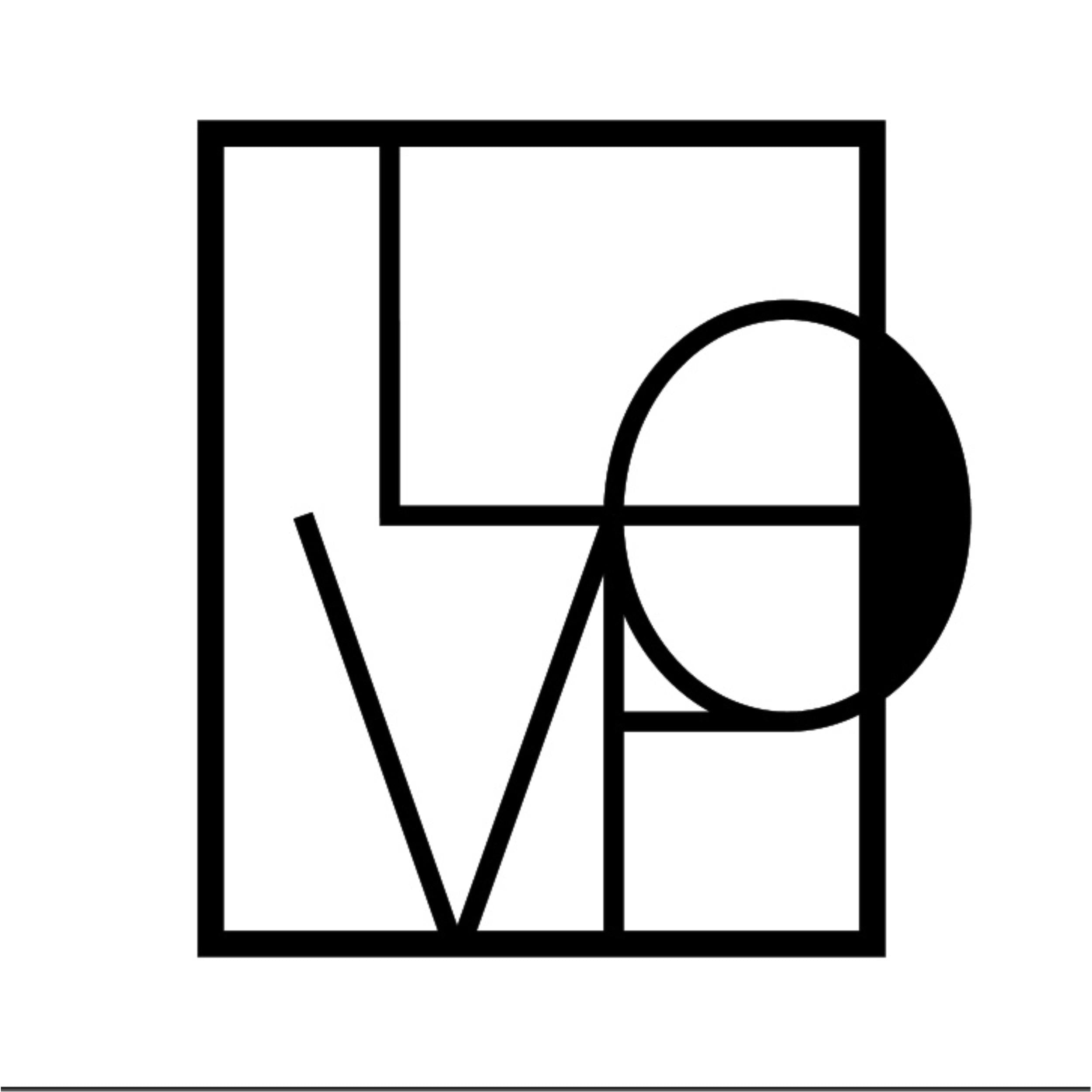 Love metal wall art in Texture Black, 42.3x45.8cm, on a plain white background