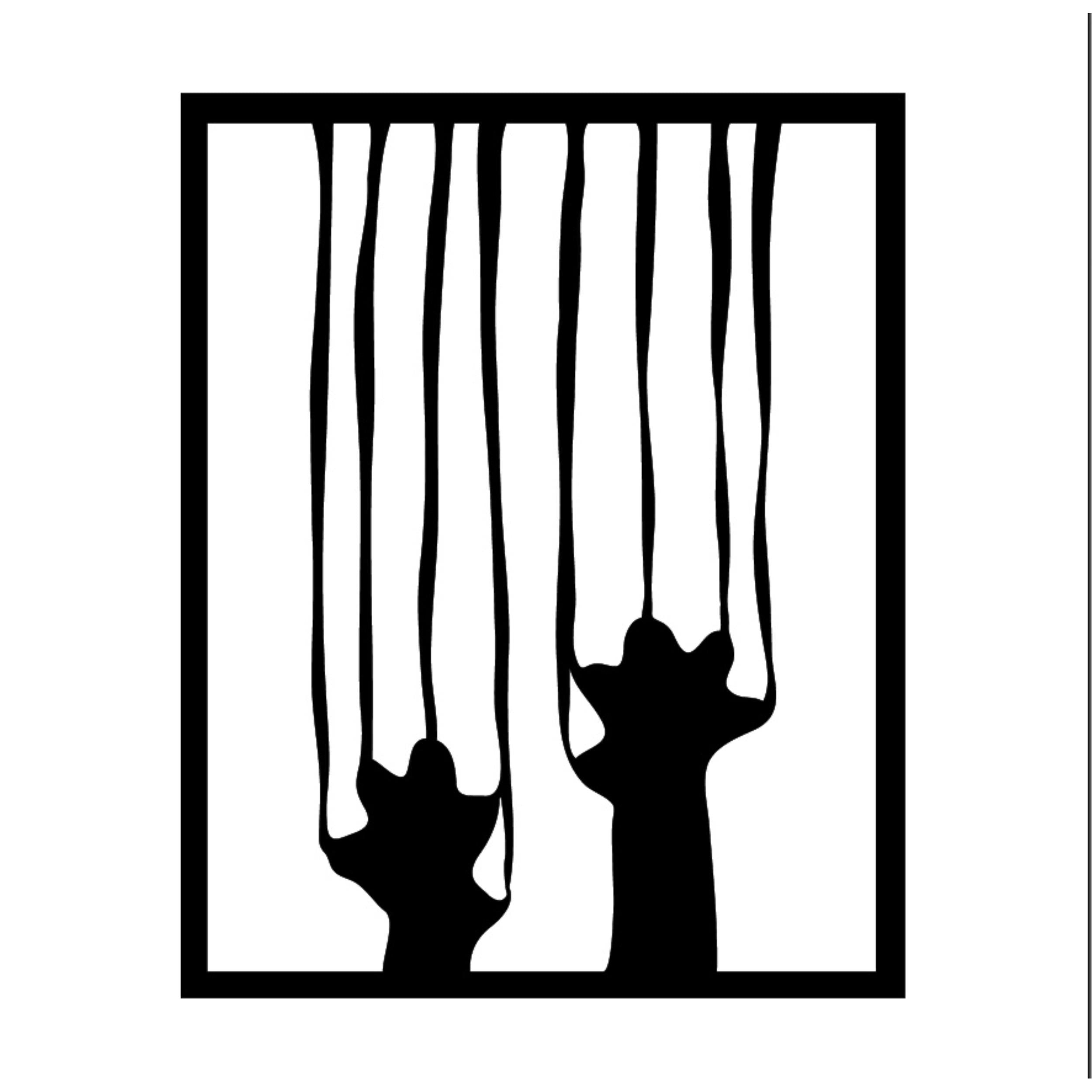 Scratch metal wall art in Texture Black, 39x49cm, on a plain white background
