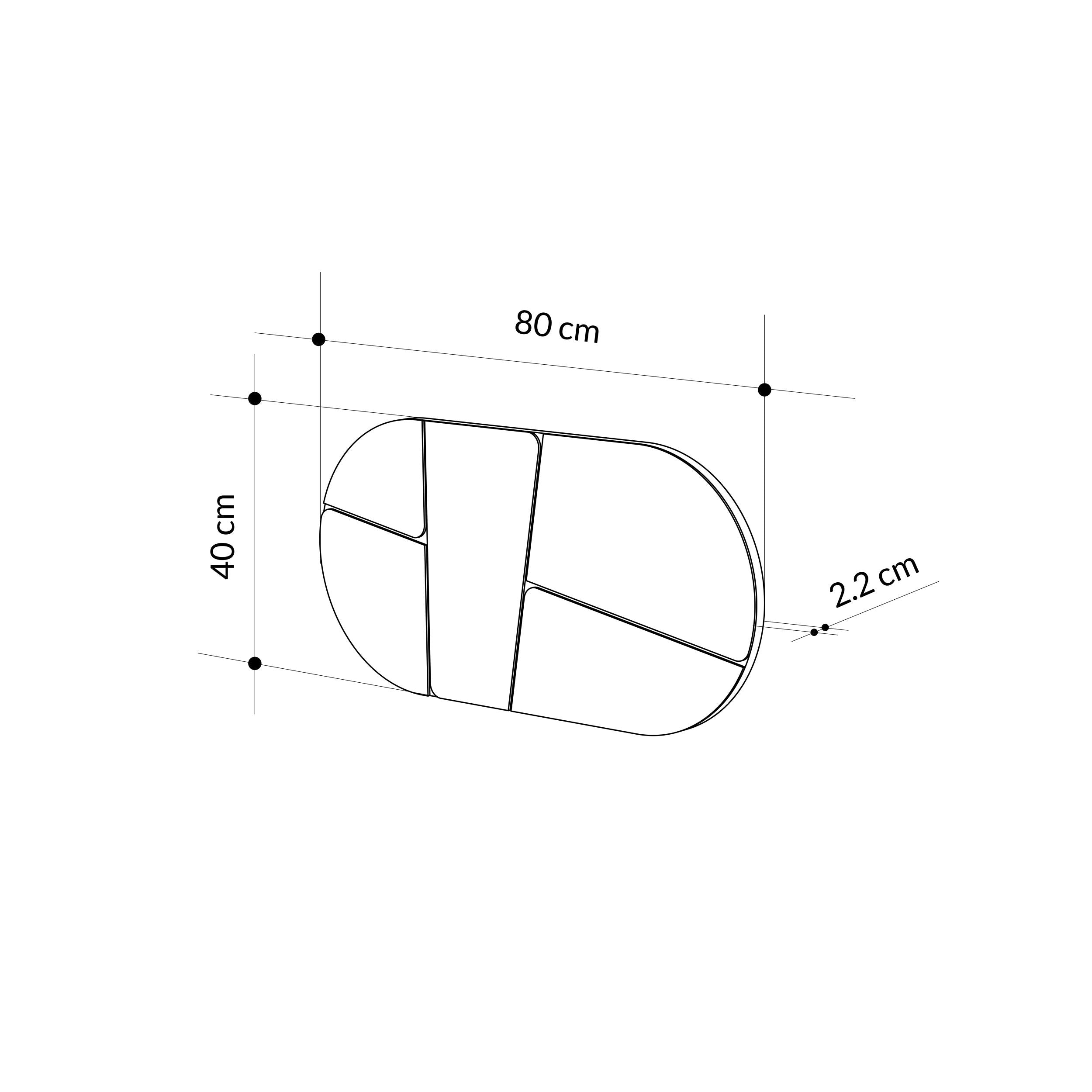 Otis White Rounded Wall Mirror - Additional Image 13