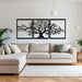 Metal Wall Art-Triptych Platanus 60 Cm – Texture Black
