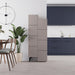 Stair Modern Hallway Storage - Multipurpose Cabinet 156 x 62 x 37 cm – Light Mocha