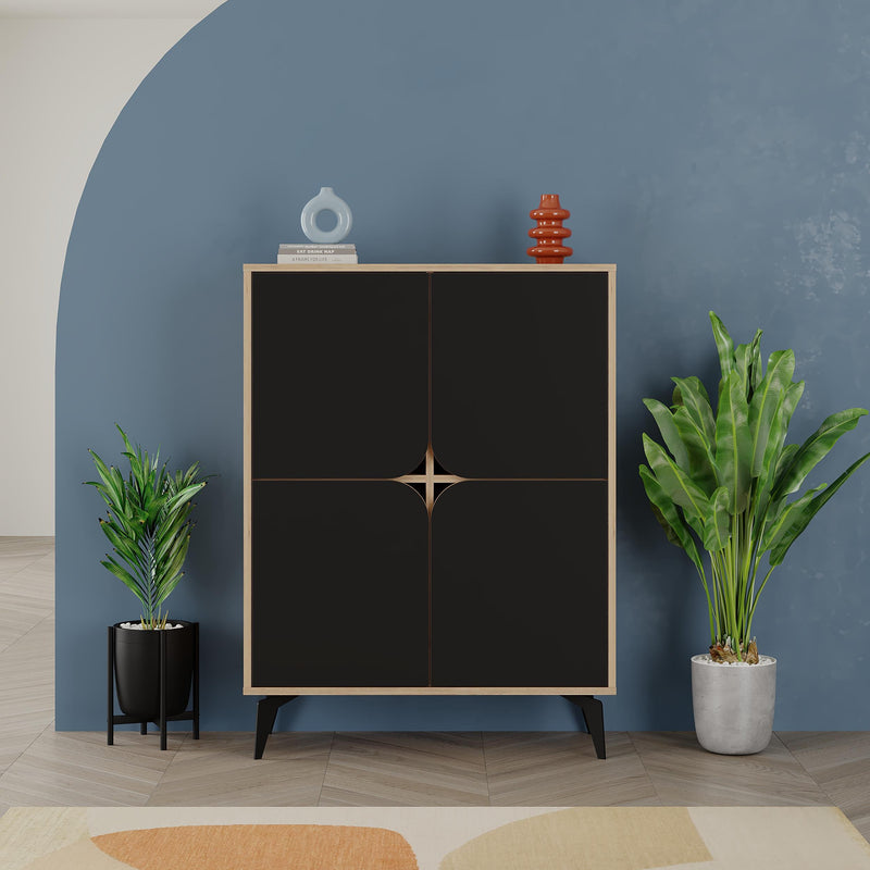 Spark Multipurpose Hallway Cabinet styled in a room setting