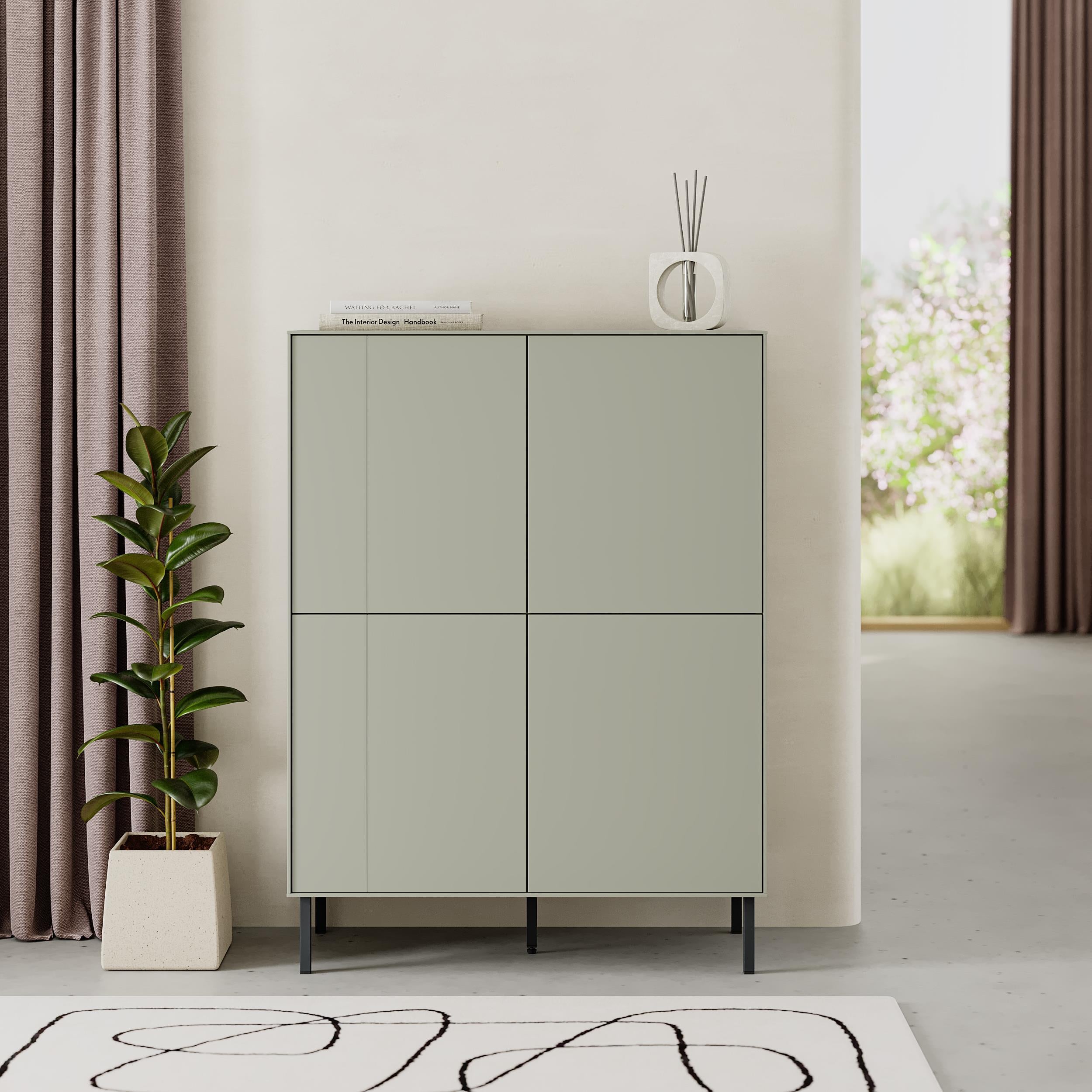 Vena Multipurpose Cabinet-Sideboard - 4 Door Storage Cabinet