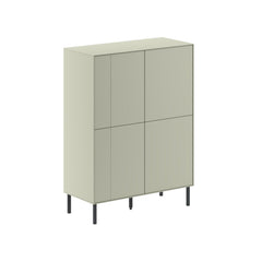 Vena Multipurpose Cabinet-Sideboard – (metal Black) Ash Green,Ash Green