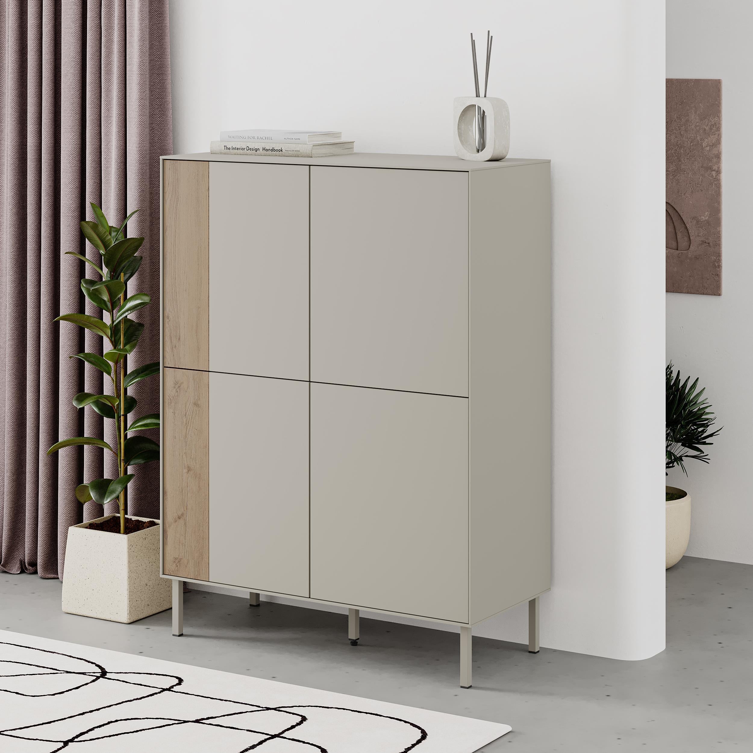 Vena Multipurpose Cabinet-Sideboard styled in a room setting