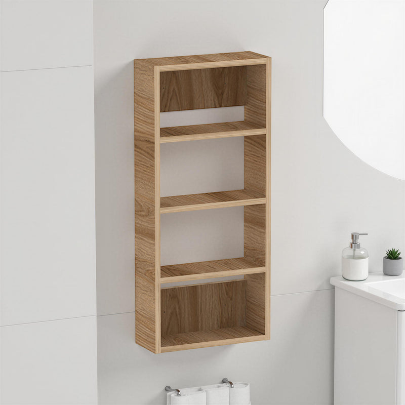 Rafina Wall Mounted Multipurpose Cabinet styled in a room setting
