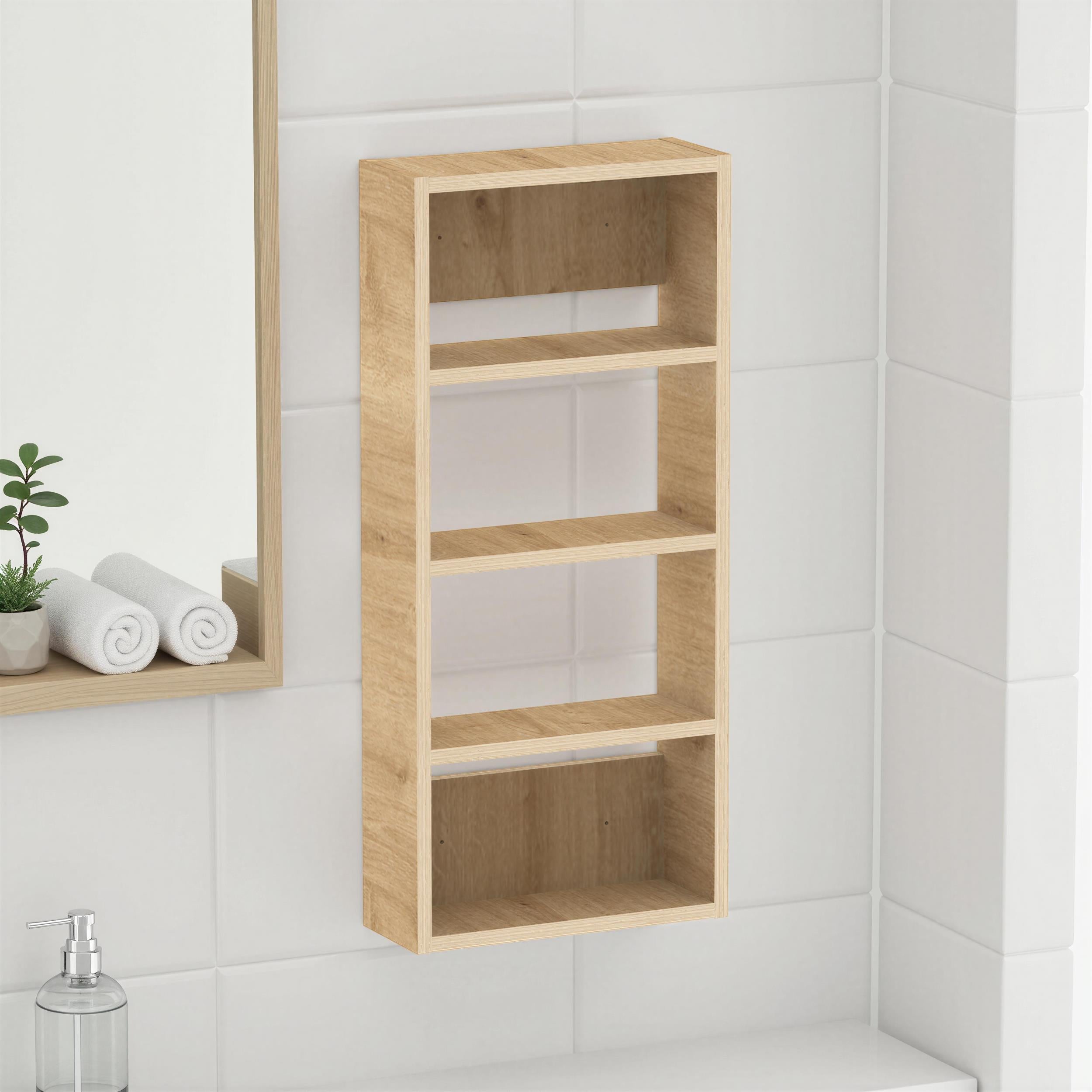 Rafina Wall Mounted Multipurpose Cabinet styled in a room setting