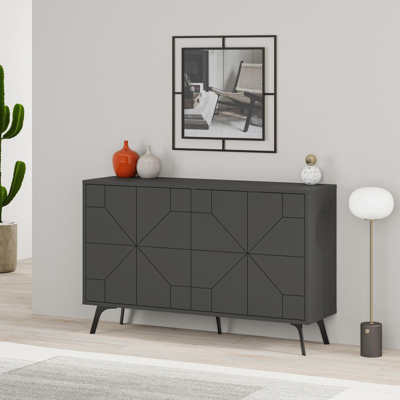 Dune Console Sideboard 123cm – styled in living room – Decortie