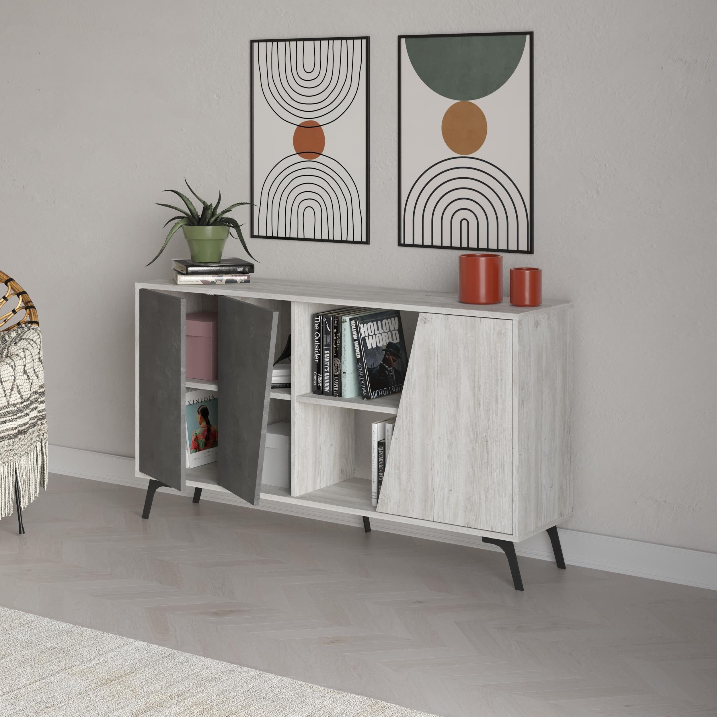 Ancient White,Retro Grey