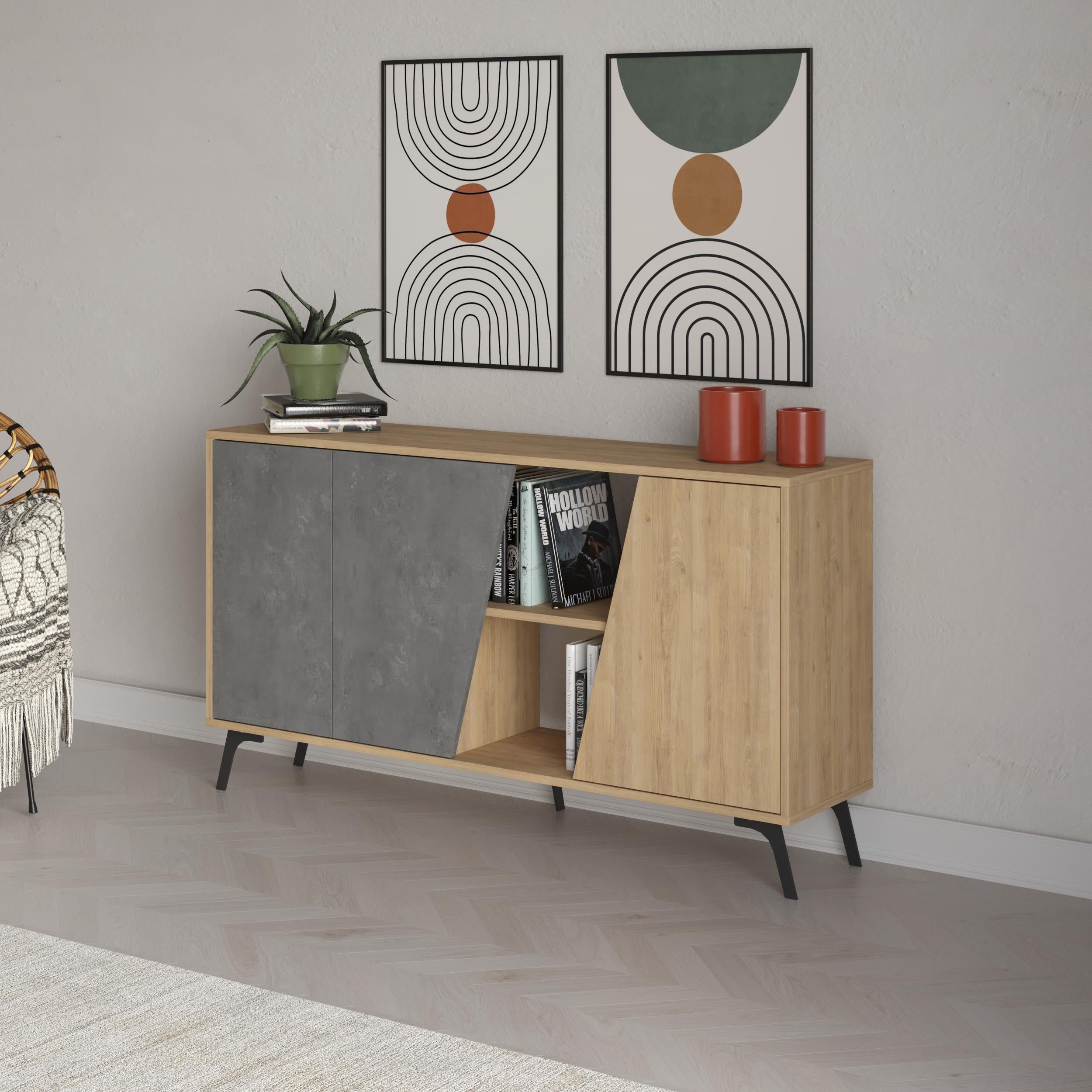 Sapphire Oak,Retro Grey