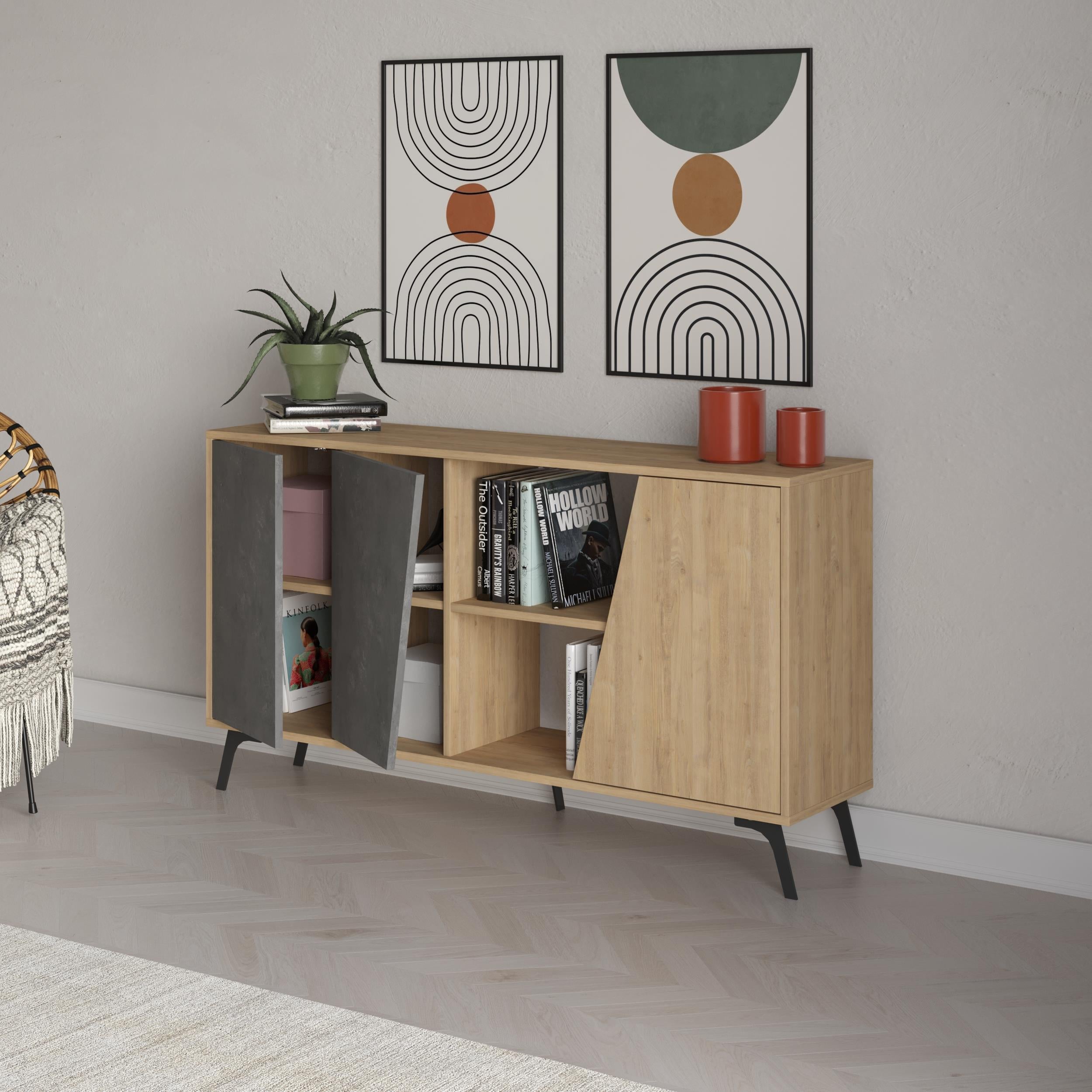 Sapphire Oak,Retro Grey