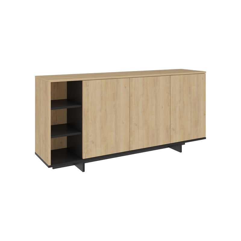 Stockton Modern Console Unit with Open Shelves - Additional Image 1