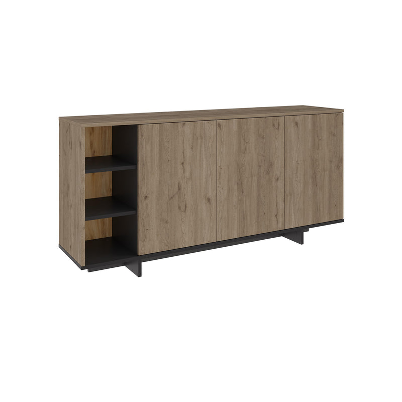 Stockton Modern Console Unit with Open Shelves - Additional Image 4