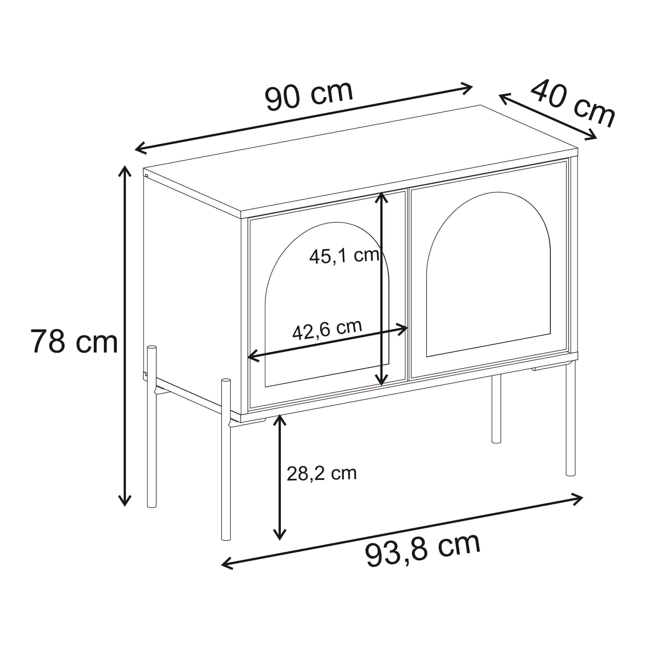 Robinson Buffet Cabinet dimensions