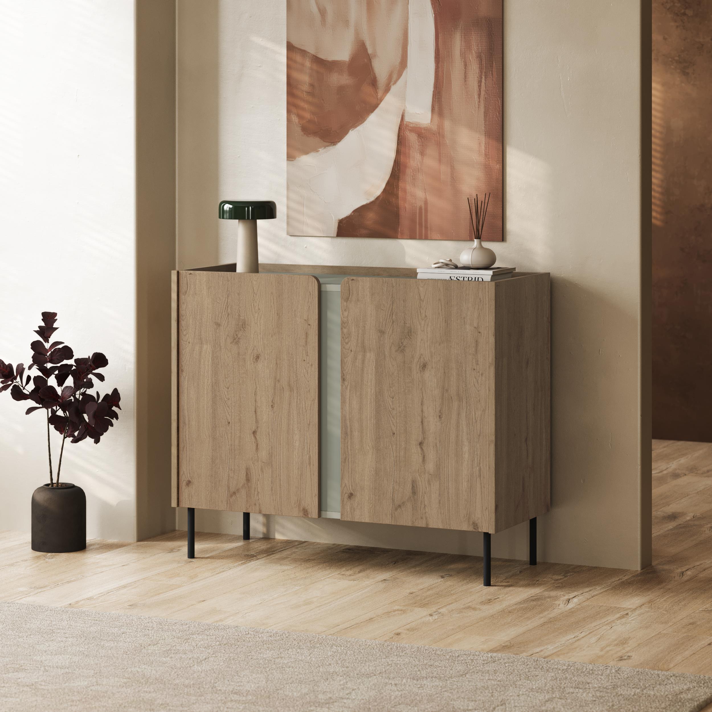Norm Sideboard 2 Doors - styled in a hallway setting