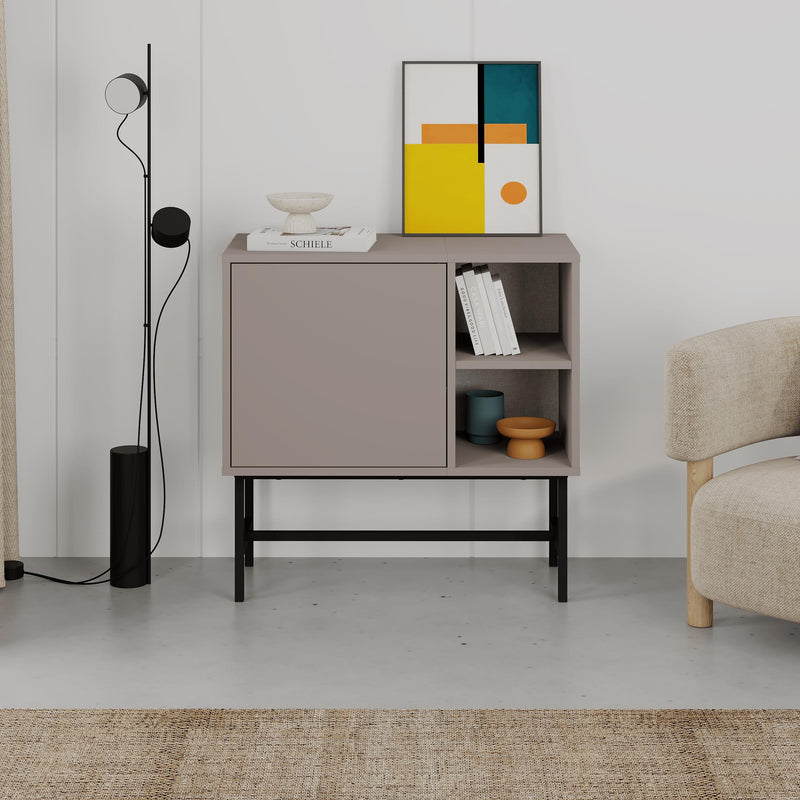 Mona Mini Console Table with Storage & Shelves