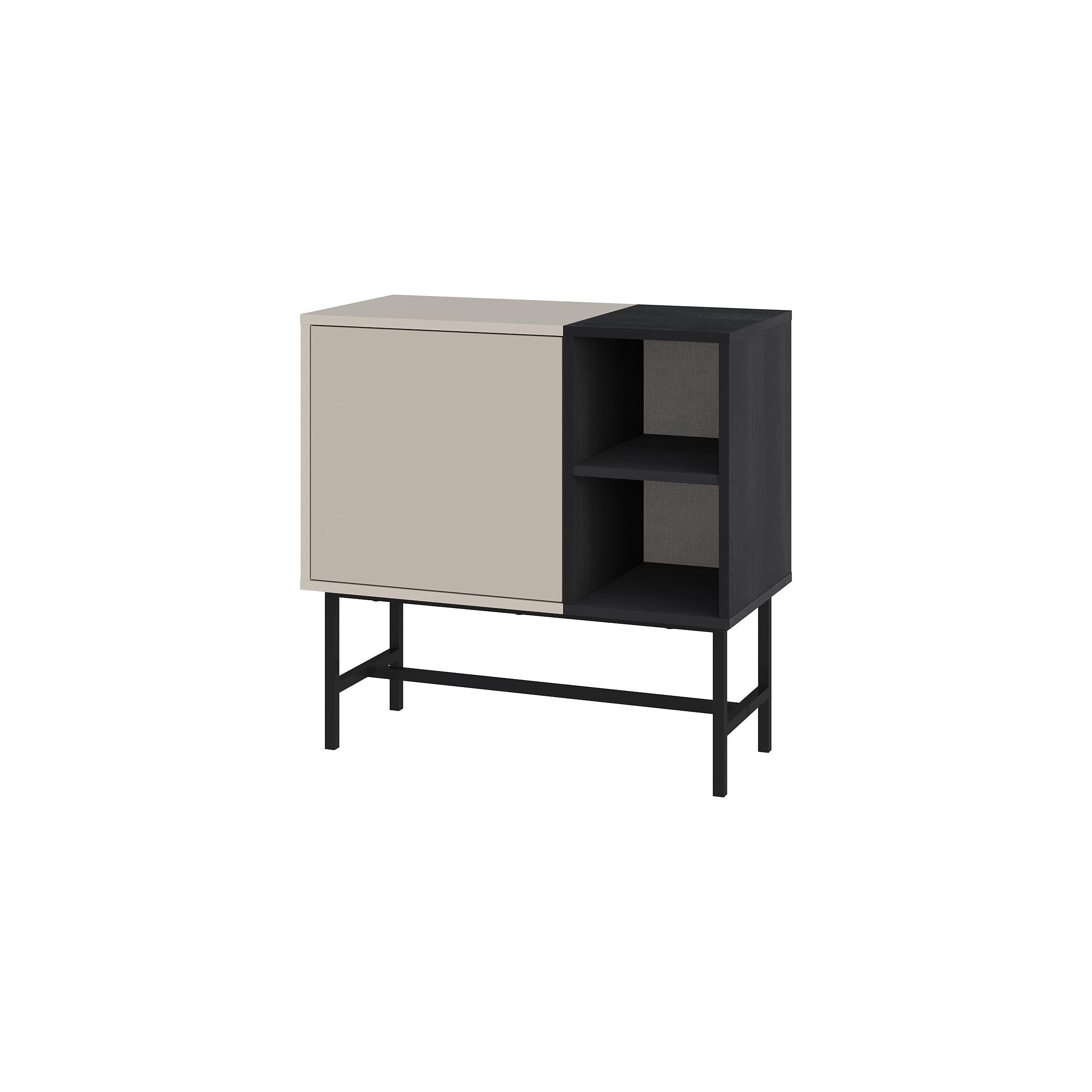 Mona Mini Console Table with Storage & Shelves - Additional Image 4