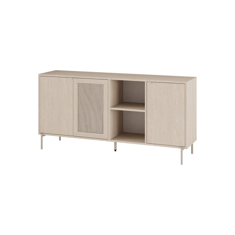 New Inca 3 Door Sideboard with Open Shelves - Additional Image 1