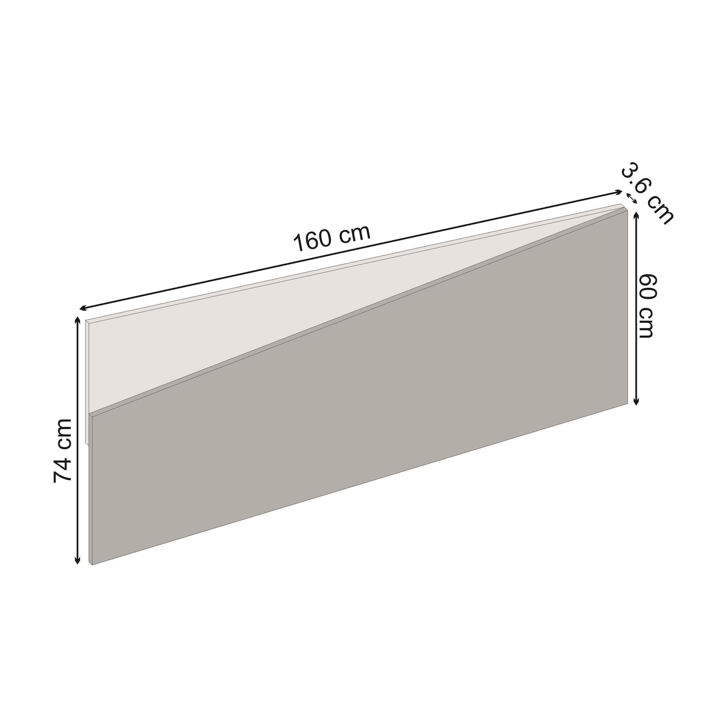 Diago Wall Mounted Headboard - dimensions