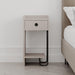 Sirius Modern Bedside Table Left Module Width Bedroom Furniture 32cm – Light Mocha