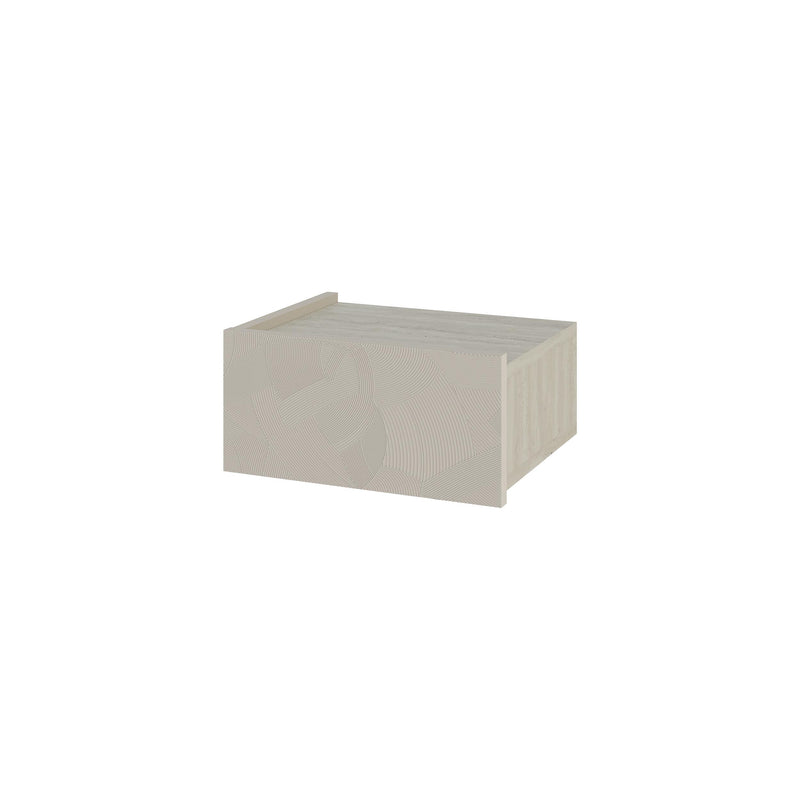 Onda Wall Mounted Nightstand with Drawer - Additional Image 1