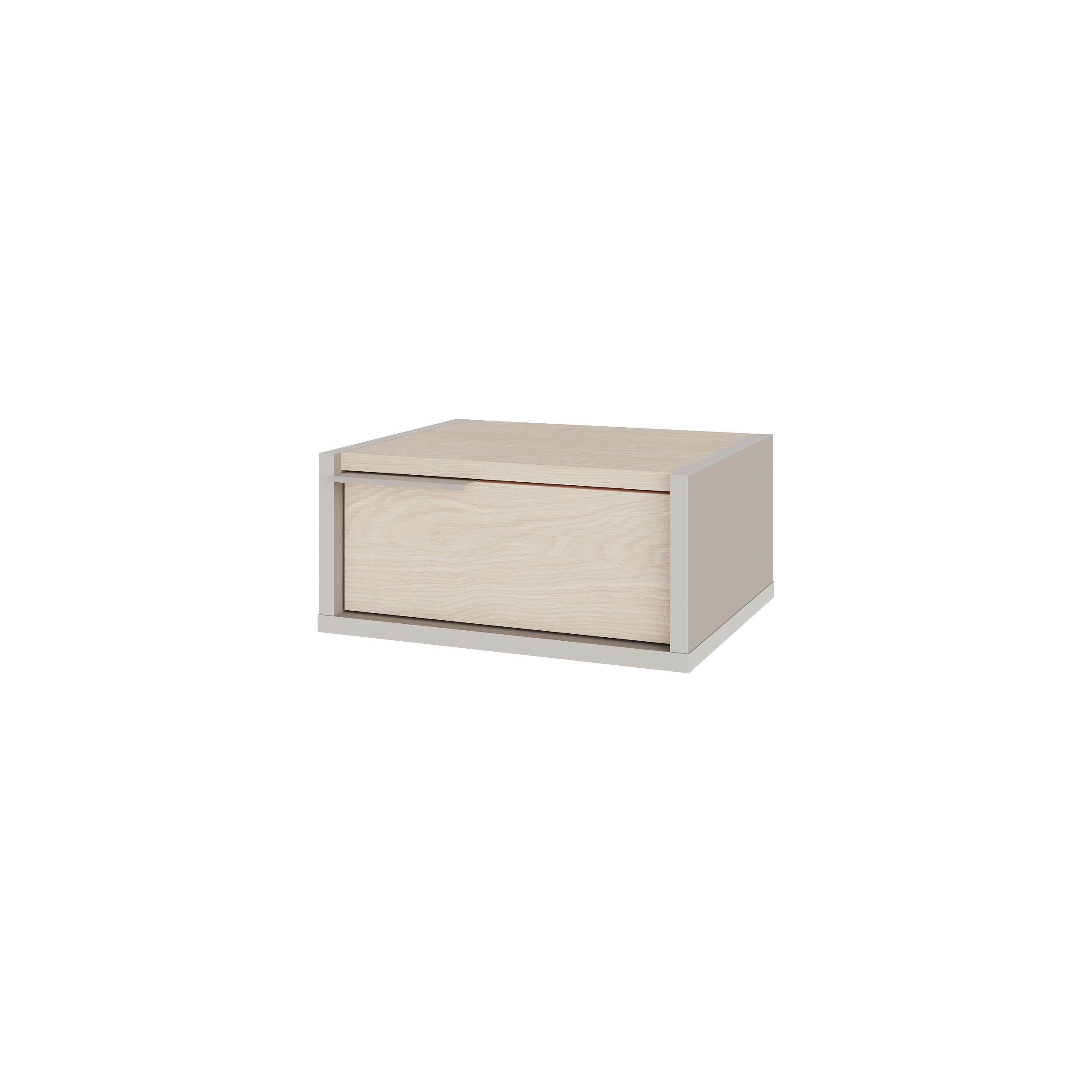 Eco Wall-Mounted Nightstand – Floating Bedside Table with Drawer - Additional Image 1