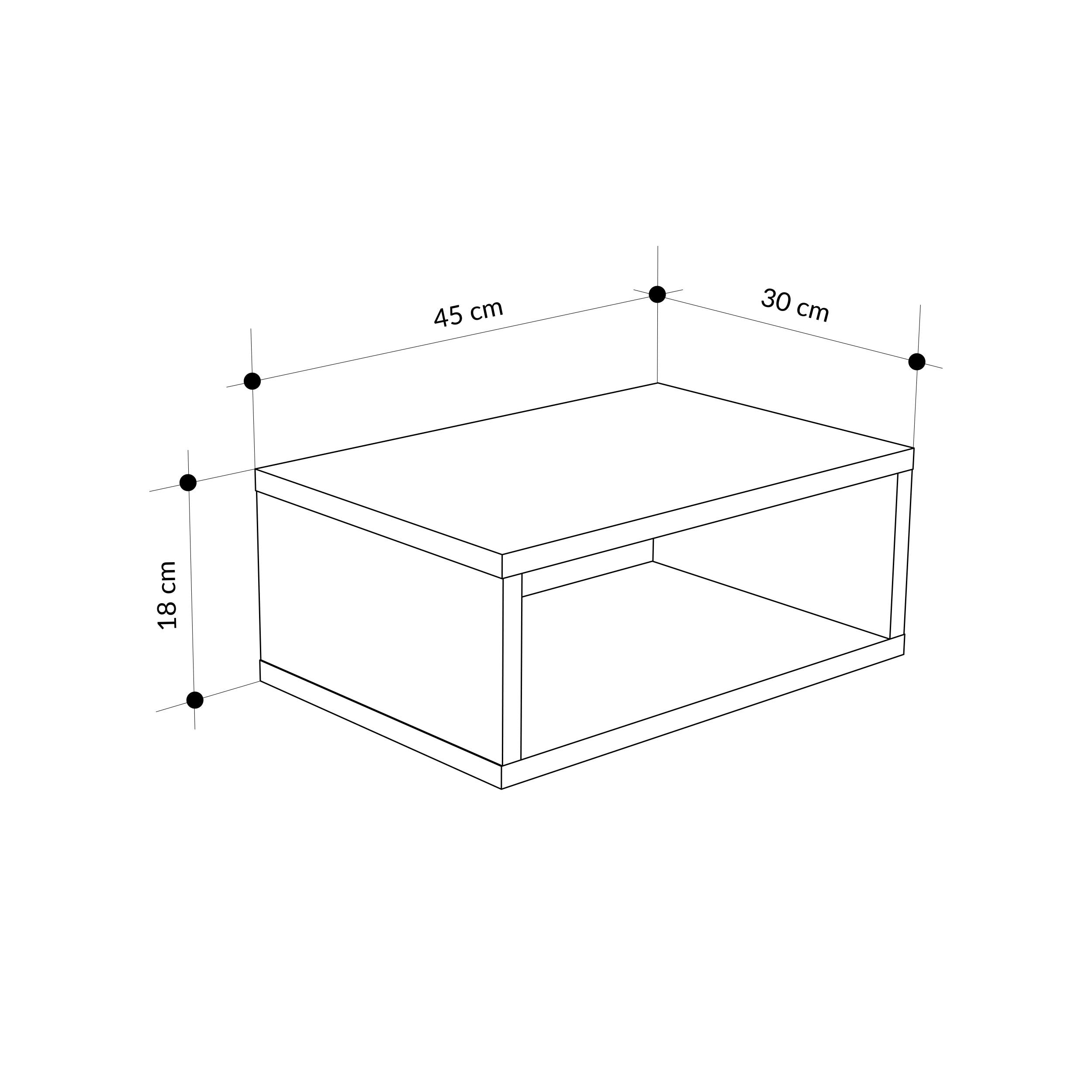 Brik Wall Mounted Nightstand - Additional Image 7