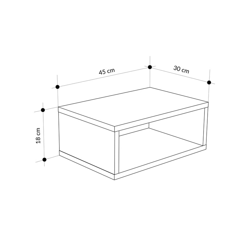 Brik Wall Mounted Nightstand - Additional Image 7