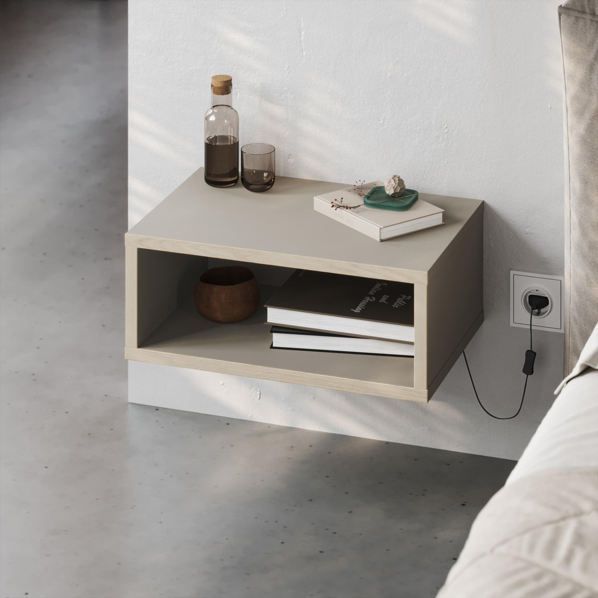Brik Wall Mounted Nightstand