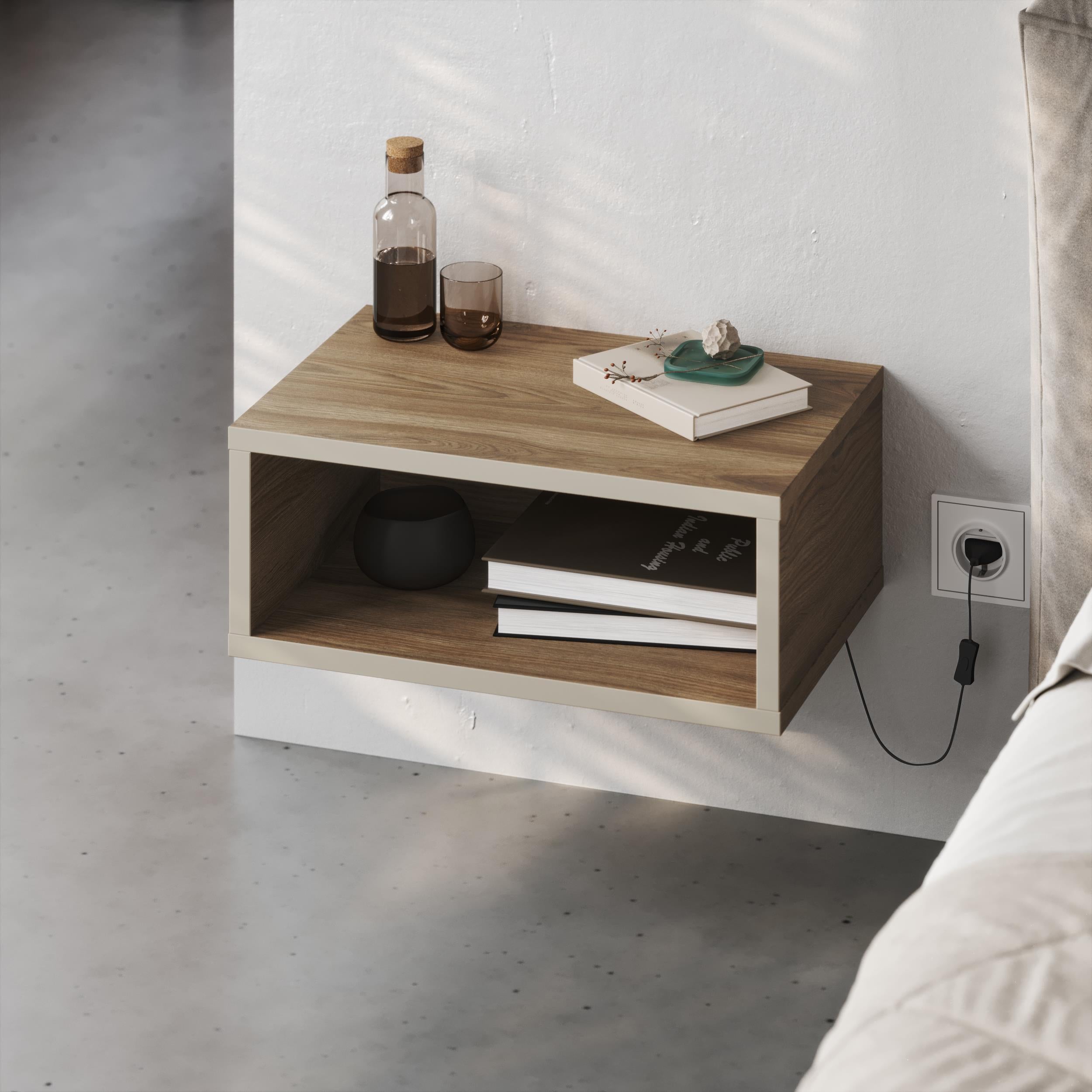 Brik Wall Mounted Nightstand