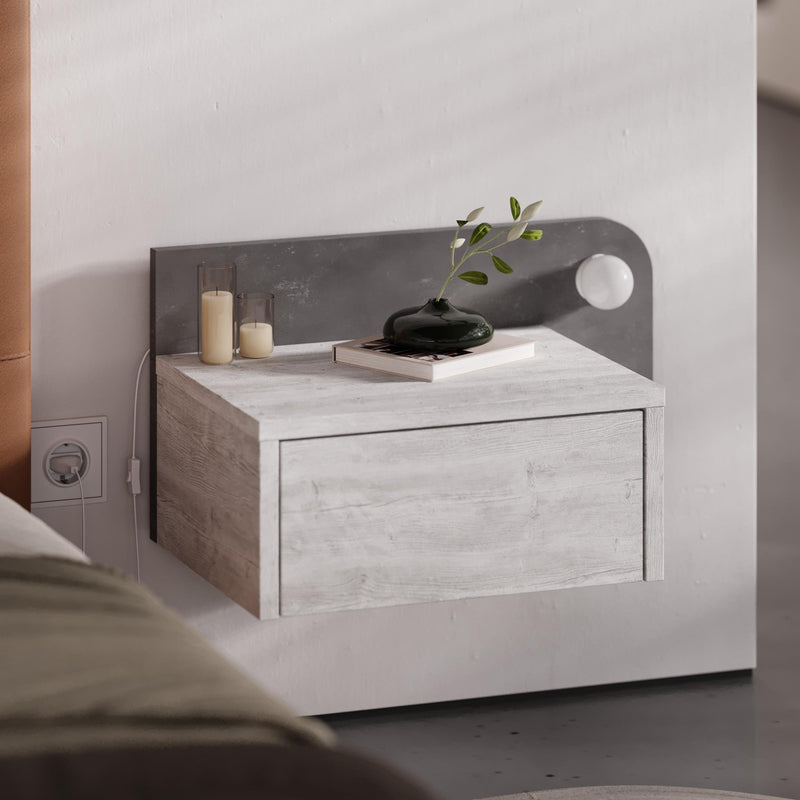 Dotta Wall Mounted Nightstand – Floating Bedside Table