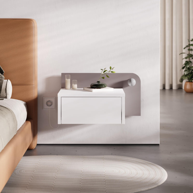 Dotta Wall Mounted Nightstand – Floating Bedside Table
