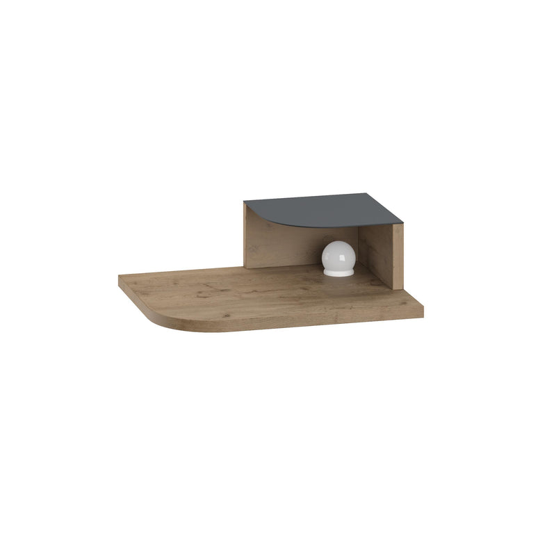 Luno Floating Bedside Shelf with LED Reading Light - Additional Image 3